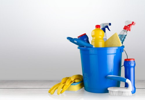 Furniture and household items ready for collection during a clearance