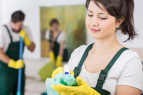 Cleaner preparing a Bromley property for move in day